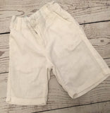 Age 3 next white linen shorts