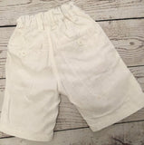 Age 3 next white linen shorts