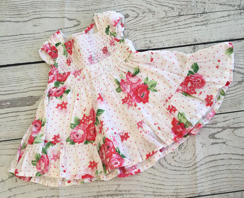 Tiny baby floral summer dress