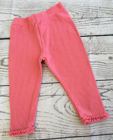 6-9 Months Hot Coral Leggings