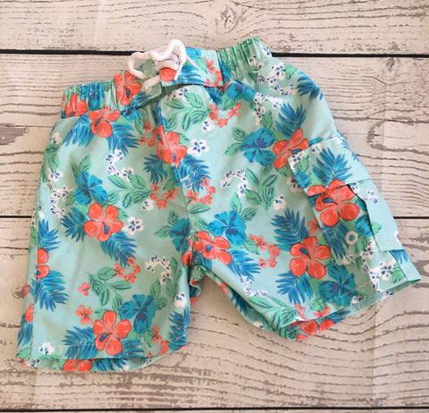 3-6 Months Hawaiian Swim Shorts