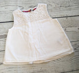 6-9 Months white button back summer top