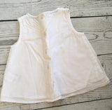 6-9 Months white button back summer top