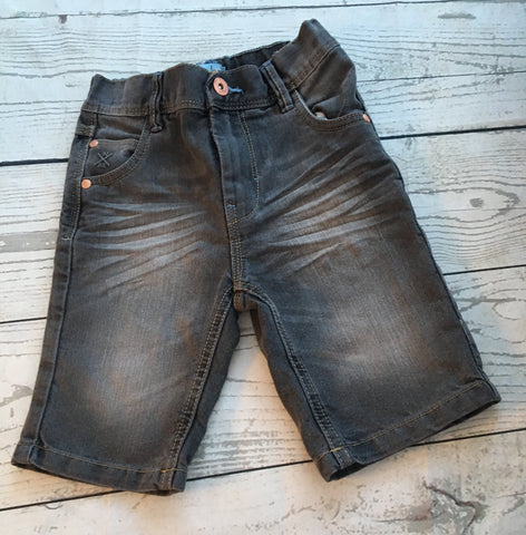 Age 6 next grey wash denim shorts