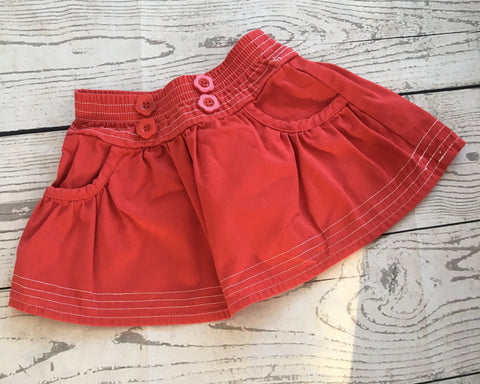 6-9 Months Red Skirt