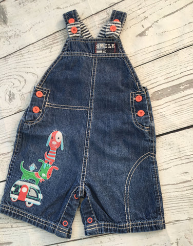 6-9 Months Shortie Dungarees