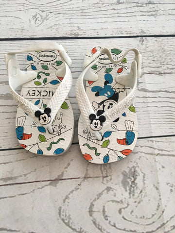 Size 5 Eur 22 Mickey Mouse Flip Flops