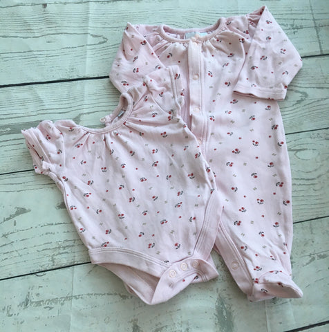 0-3 Months Designer Sleepsuit Set