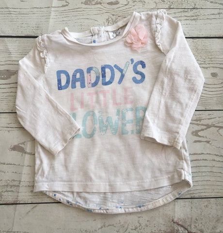 6-9 Months Daddy's Little Flower Top