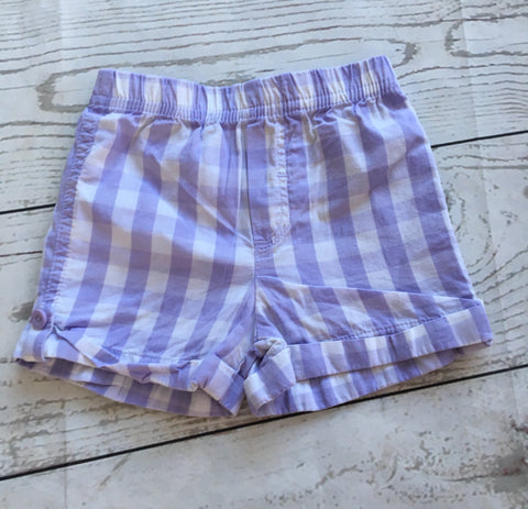 0-3 Months Checked Shorts