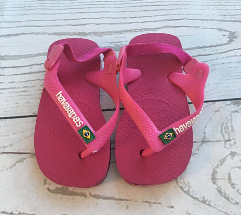 12-18 Months size 20 Pink Havaianas