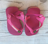 12-18 Months size 20 Pink Havaianas