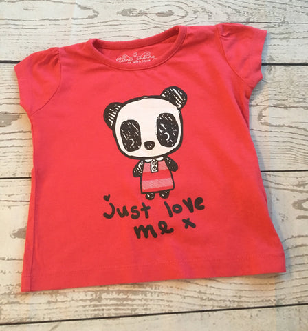9-12 Months Panda Tshirt