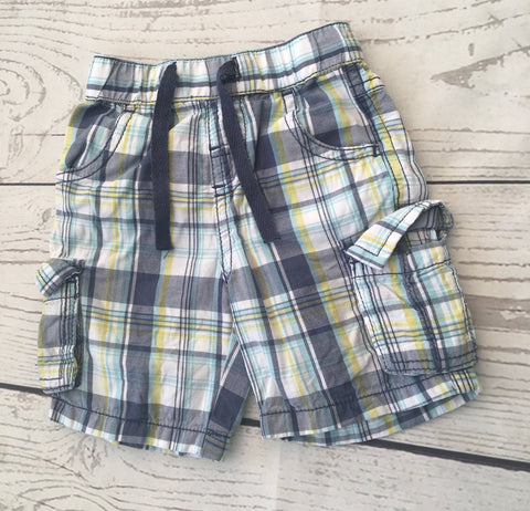 3-6 Months Checked  Shorts