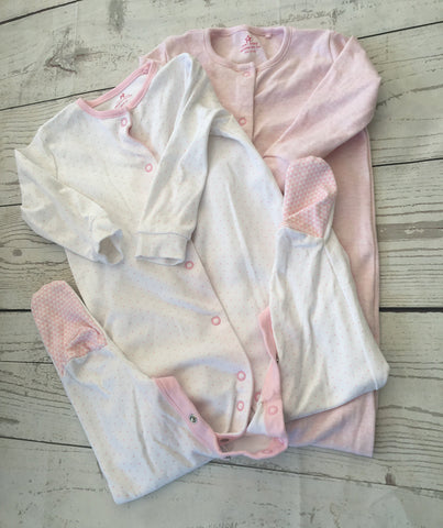 9-12 Months Sleepsuits x 2 Unworn