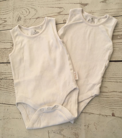 6-9 Months Sleeveless Vests x2