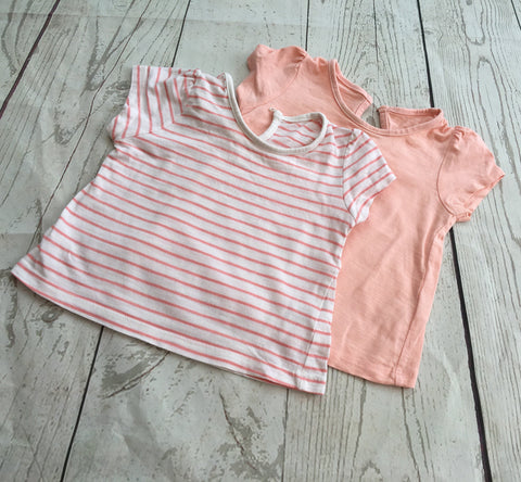 6-9 Months Tshirts x2