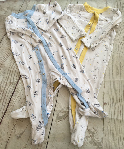 9 Months Sleeps Suits x 2