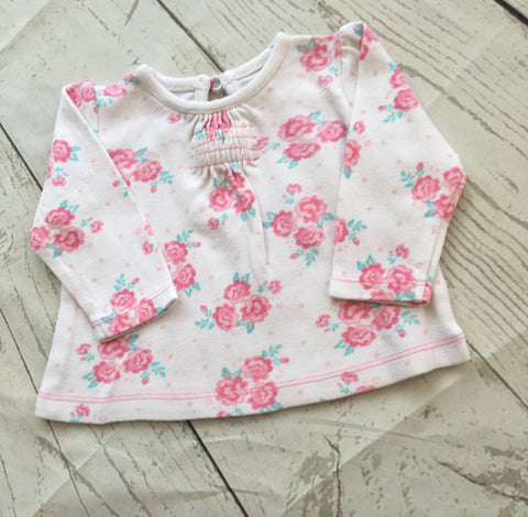 0-3 Months Floral Top