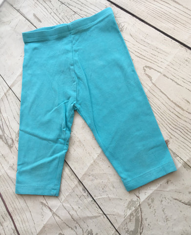 2-3 Years Aqua Cropped Leggings