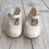 Size 5 White Patent Party Shoes