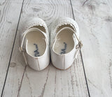 Size 5 White Patent Party Shoes