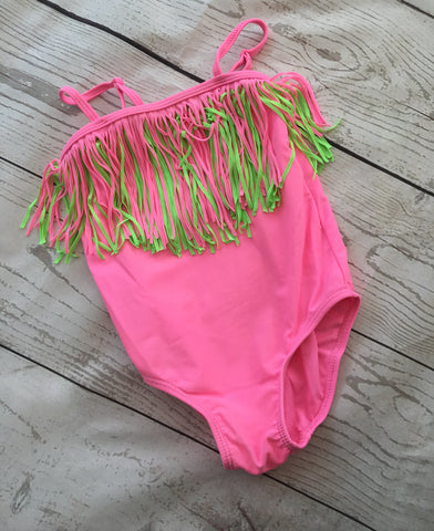 Age 2 Fluro Tassell Swimsuit