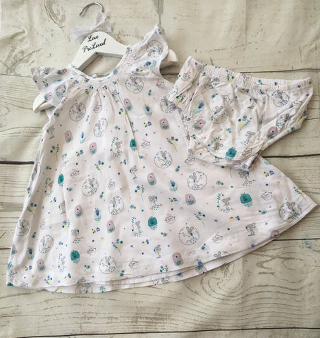 9-12 Months Lined Dress & Bloomers