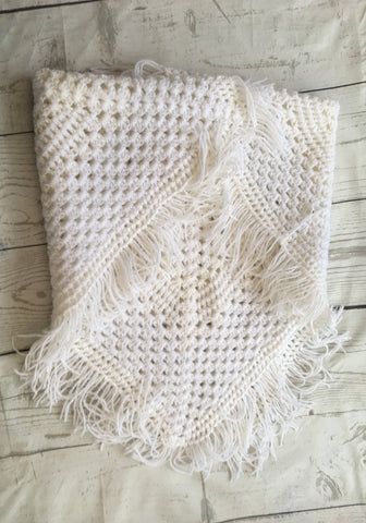 Fringed Crotchet Shawl