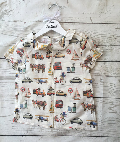 4-5 Years Vintage Print Blouse