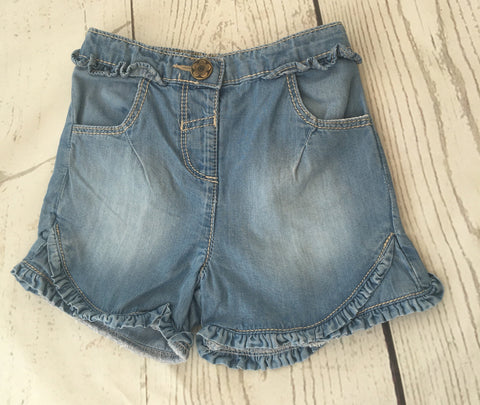 6-9 Months Denim Look Shorts