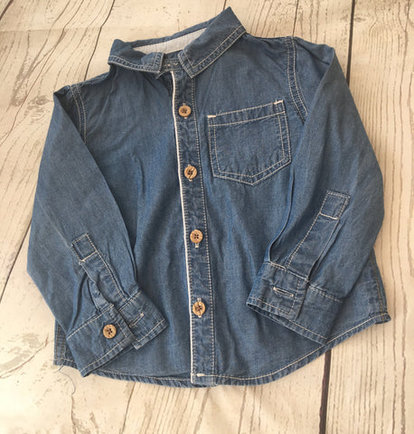 12-18 Months Denim Shirt Unworn