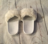 Size 7-8 Eur £24 Fluffy Sliders