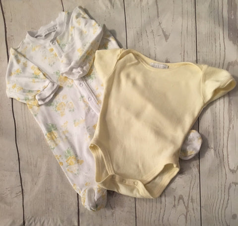 3-6 Months Ditsy  Sleepsuit Set
