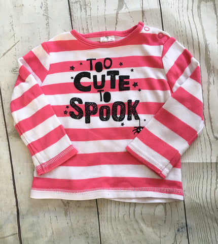 6-9 Months Too Cute To Spook Top