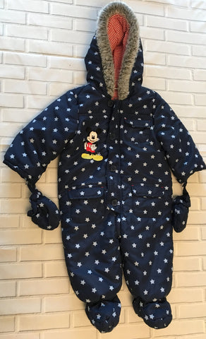 9-12 months snowsuit Mickey Mouse - Love PreLoved